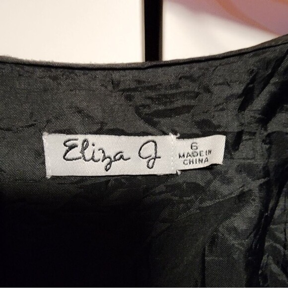 Eliza J Royal Collection Black Cocktail Sheath Dress - Picture 4 of 6